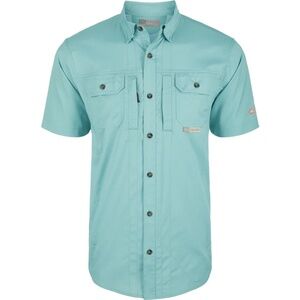Wingshooter Trey Solid Dobby Short Sleeve Shirt by Drake Waterfowl
